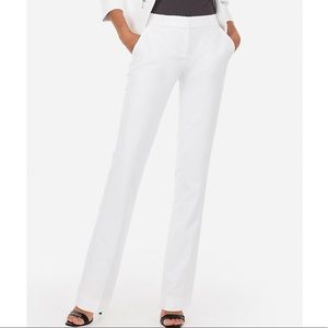 Express White Columnist Dress Pants
